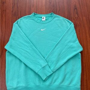Nike Men's Aqua Crewneck Sweater